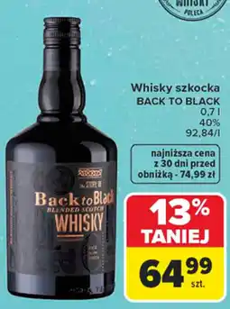 Carrefour Back to Black Blended Scotch Whisky oferta