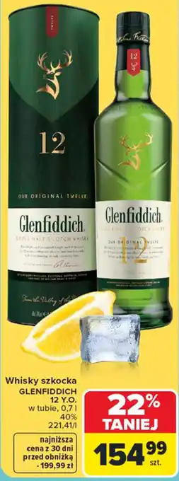 Carrefour Whisky szkocka GLENFIDDICH 12 Y.O. oferta