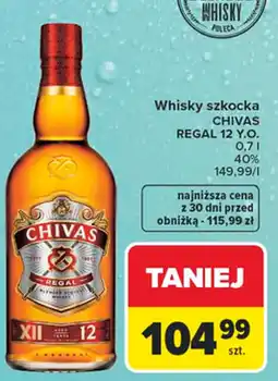 Carrefour Whisky szkocka CHIVAS REGAL 12 Y.O. oferta