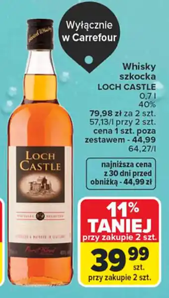 Carrefour Whisky szkocka Loch Castle oferta