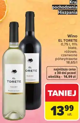 Carrefour Wino EL TORETE oferta