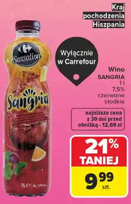 Carrefour Wino Sangria oferta