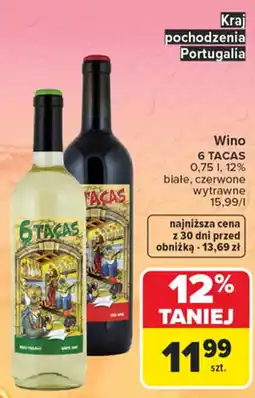 Carrefour Wino 6 TACAS oferta