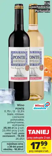 Carrefour Wino PONTE oferta