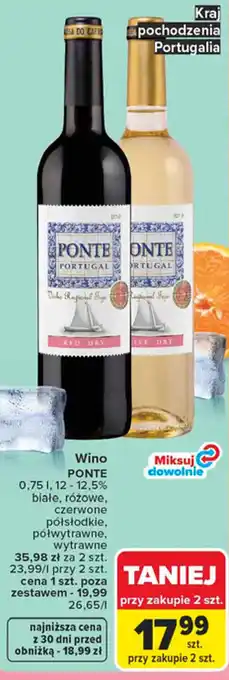Carrefour Wino PONTE oferta
