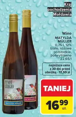 Carrefour Wino MATYLDА MÜLLER oferta