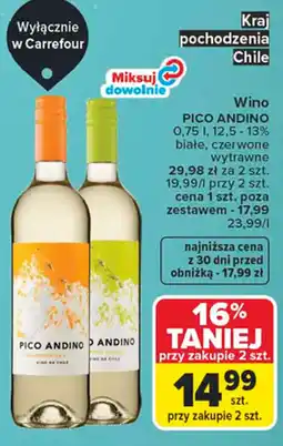 Carrefour Wino PICO ANDINO oferta