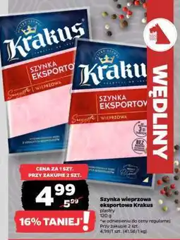 Netto Szynka wieprzowa eksportowa Krakus plastry oferta