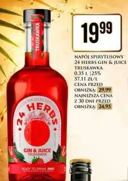 Dino 24 HERBS GIN & JUICE TRUSKAWKA oferta