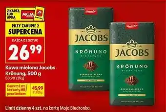 Biedronka Kawa mielona Jacobs Krönung, 500 g oferta