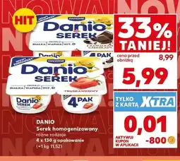 Kaufland Serek homogenizowany Danio z kawałkami czekolady 4-pak oferta