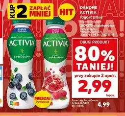 Kaufland Jogurt pitny Activia jagoda borówka oferta