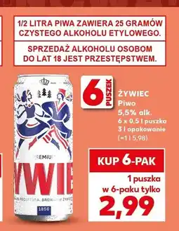Kaufland Piwo Żywiec 6-pak oferta