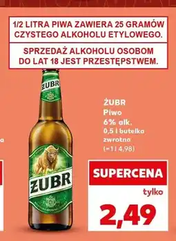 Kaufland Piwo Żubr oferta