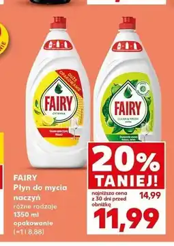 Kaufland Płyń do mycia naczyń Fairy Cytryna oferta