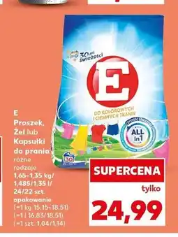 Kaufland Proszek do prania E Do Kolorowych i Ciemnych Tkanin oferta