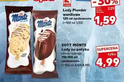 Kaufland Lody na patyku Zott Monte Cookie Crunch oferta