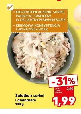 Kaufland Sałatka z surimi i ananasem oferta