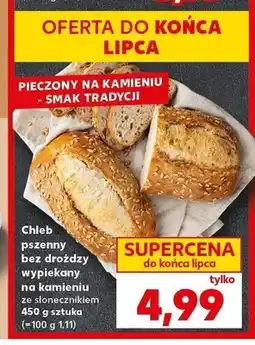 Kaufland Chleb pszenny bez drożdży wypiekany na kamieniu ze słonecznikiem oferta