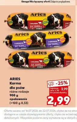Kaufland Karma dla psów Aries z wołowiną oferta