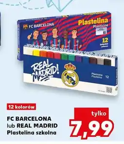 Kaufland Plastelina szkolna FC Barcelona 12 kolorów oferta