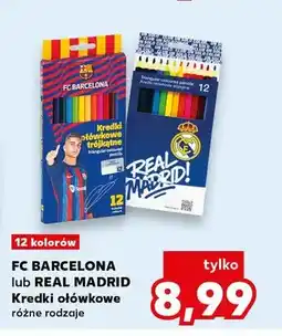 Kaufland Kredki ołówkowe trójkątne Real Madrid 12 kolorów oferta
