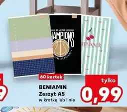 Kaufland Zeszyt A5 w linie Beniamin 60 kartek oferta
