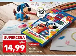 Kaufland Kredki dwustronne Bambino 24 kolory oferta