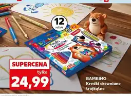 Kaufland Kredki drewniane trójkątne Bambino oferta