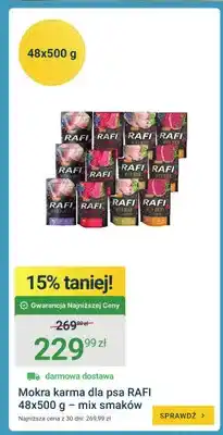 ERLI Mokra karma dla psa Rafi 48-pak 500 g - mix smaków oferta