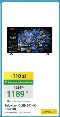 ERLI Telewizor QLED TCL 50 4K Ultra HD oferta