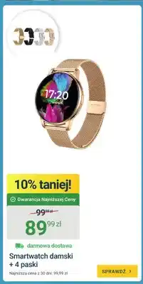 ERLI Smartwatch damski + 4 paski oferta