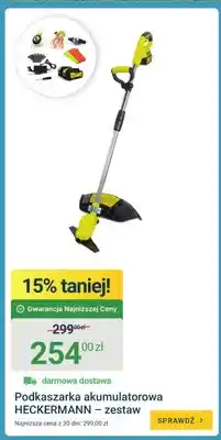 ERLI Podkaszarka akumulatorowa Heckermann zestaw oferta
