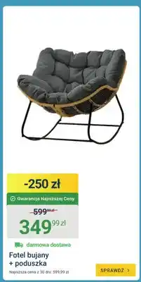 ERLI Fotel bujany z poduszką oferta