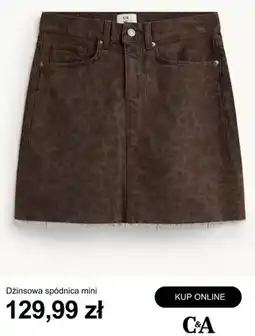C&A Dżinsowa spódnica mini C&A oferta