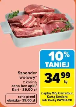Carrefour Szponder wołowy oferta