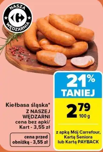 Carrefour Kiełbasa śląska oferta