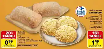 Carrefour Ciabatta pszenna oferta
