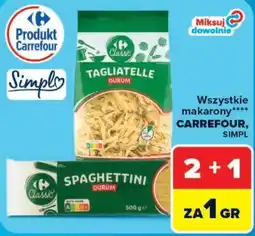 Carrefour Makaron Tagliatelle Durum oferta