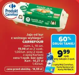 Carrefour Jaja od kur z wolnego wybiegu CARREFOUR oferta