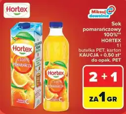 Carrefour Sok pomarańczowy 100% Hortex oferta