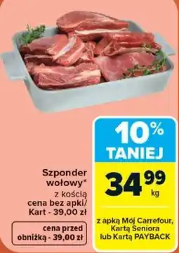 Carrefour Szponder wołowy oferta