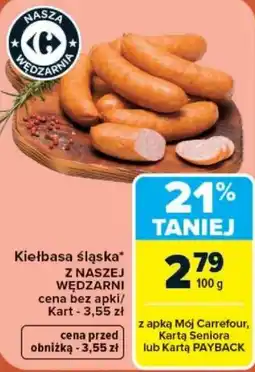 Carrefour Kiełbasa śląska oferta