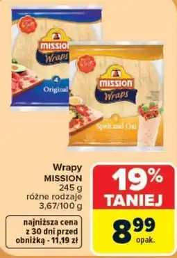 Carrefour Wrapy MISSION oferta