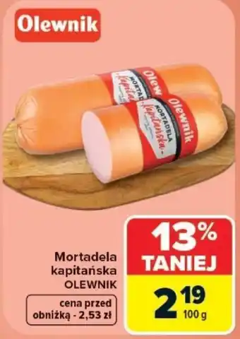 Carrefour Mortadela kapitańska Olewnik oferta