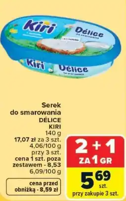 Carrefour Serek do smarowania DÉLICE KIRI oferta