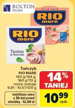 Carrefour Tuńczyk RIO MARE oferta