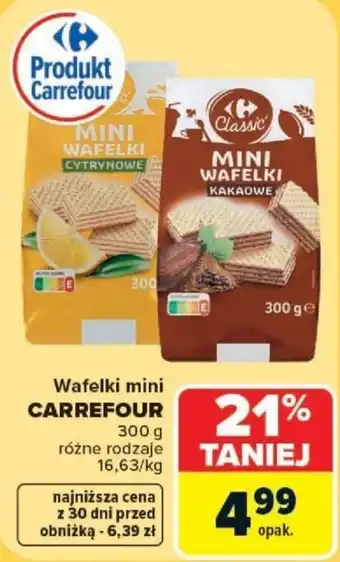 Carrefour Wafelki mini CARREFOUR oferta