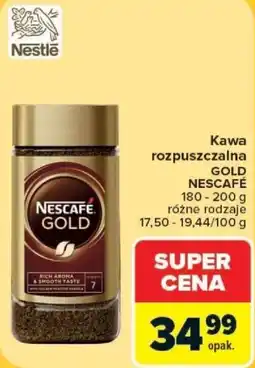 Carrefour Kawa rozpuszczalna GOLD NESCAFE oferta
