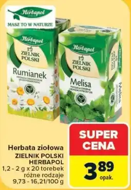 Carrefour Herbata ziołowa ZIELNIK POLSKI HERBAPOL oferta